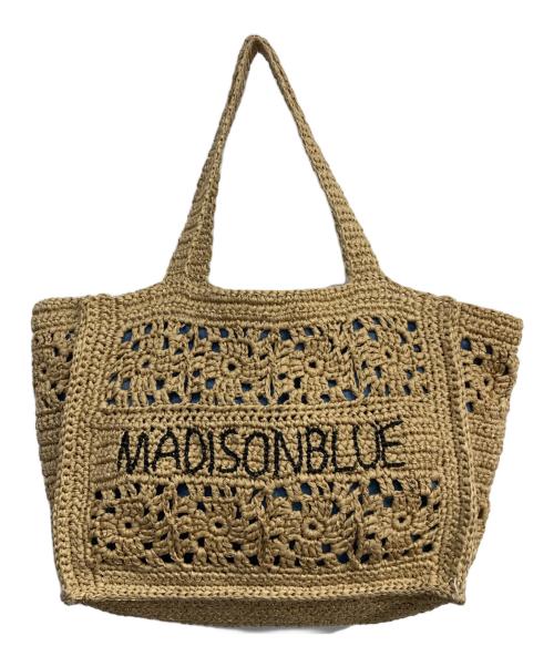 MADISON BLUE（マディソンブルー）MADISON BLUE (マディソンブルー) CROCHET TOTE BAG PAPEER ベージュの古着・服飾アイテム