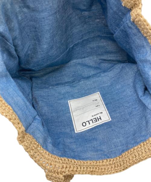 MADISON BLUE（マディソンブルー）MADISON BLUE (マディソンブルー) CROCHET TOTE BAG PAPEER ベージュの古着・服飾アイテム