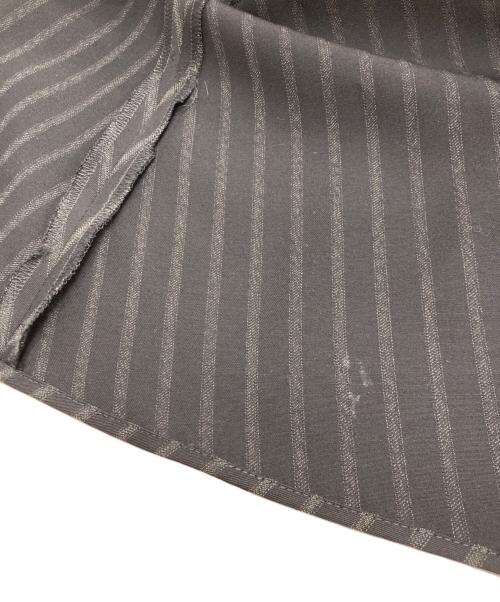 BACCA（バッカ）BACCA (バッカ) STRIPE GABARDINE WRAP LONG SKIRT ネイビー サイズ:36の古着・服飾アイテム