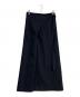 BACCA（バッカ）の古着「STRIPE GABARDINE WRAP LONG SKIRT」｜ネイビー