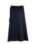 BACCA (バッカ) STRIPE GABARDINE WRAP LONG SKIRT ネイビー サイズ:36：8000円