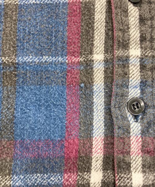 FIVE BROTHER（ファイブブラザー）FIVE BROTHER (ファイブブラザー) 長袖シャツ ブルー×レッド サイズ:LTの古着・服飾アイテム