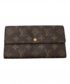 LOUIS VUITTONルイ ヴィトン）の古着「長財布　モノグラム　」｜ブラウン