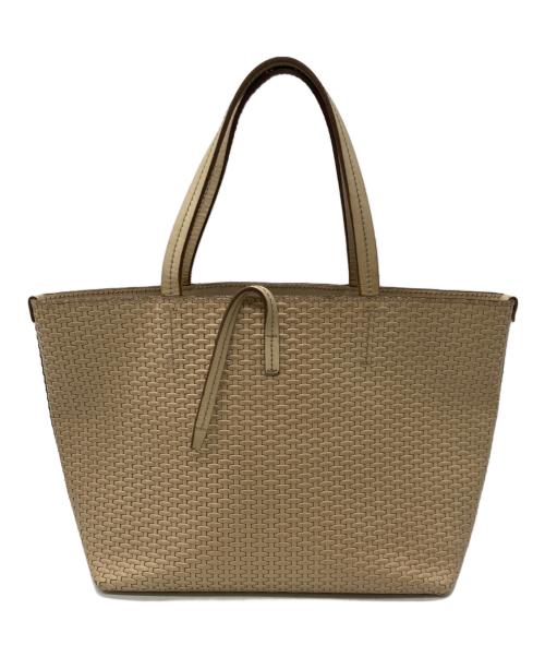 Salvatore Ferragamo（サルヴァトーレ フェラガモ）Salvatore Ferragamo (サルヴァトーレ フェラガモ) ダブルガンチーニ・トートバッグ ベージュの古着・服飾アイテム