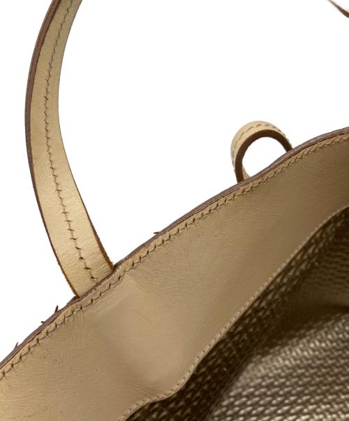 Salvatore Ferragamo（サルヴァトーレ フェラガモ）Salvatore Ferragamo (サルヴァトーレ フェラガモ) ダブルガンチーニ・トートバッグ ベージュの古着・服飾アイテム