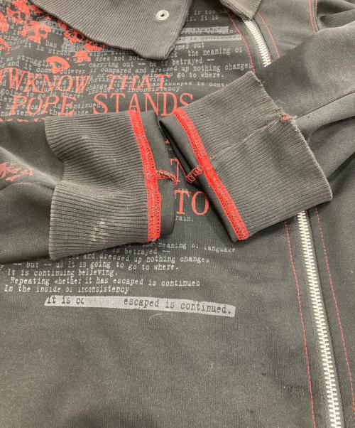 h.ANARCHY（エイチアナーキ）h.ANARCHY (エイチアナーキ) ジップアップレイヤードスウェット ブラック サイズ:Freeの古着・服飾アイテム