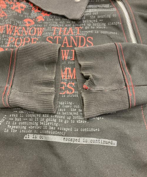 h.ANARCHY（エイチアナーキ）h.ANARCHY (エイチアナーキ) ジップアップレイヤードスウェット ブラック サイズ:Freeの古着・服飾アイテム