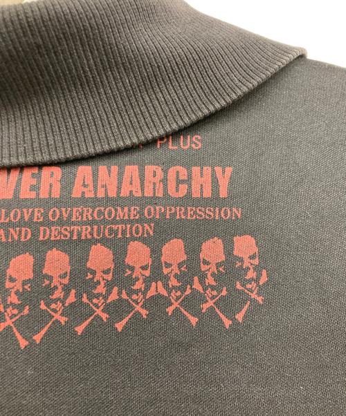 h.ANARCHY（エイチアナーキ）h.ANARCHY (エイチアナーキ) ジップアップレイヤードスウェット ブラック サイズ:Freeの古着・服飾アイテム