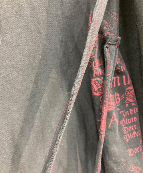 h.ANARCHY（エイチアナーキ）h.ANARCHY (エイチアナーキ) ジップアップレイヤードスウェット ブラック サイズ:Freeの古着・服飾アイテム