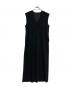 CITYSHOP（シティショップ）の古着「FAUX SUEDE I-LINE DRESS：ワンピース」｜ブラック