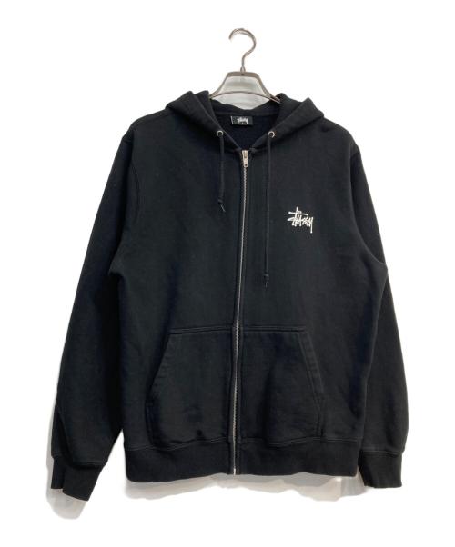 stussy（ステューシー）stussy (ステューシー) ジップパーカー ブラック サイズ:Sの古着・服飾アイテム
