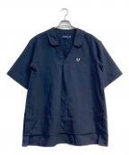 FRED PERRYフレッドペリー）の古着「Short Sleeve Skipper Shirt」｜ネイビー