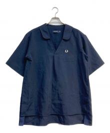 FRED PERRY（フレッドペリー）の古着「Short Sleeve Skipper Shirt」｜ネイビー