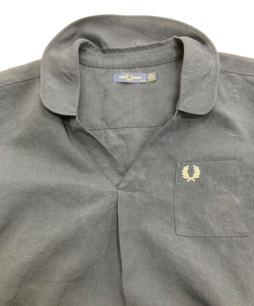 FRED PERRY（フレッドペリー）FRED PERRY (フレッドペリー) Short Sleeve Skipper Shirt ネイビー サイズ:UK10の古着・服飾アイテム