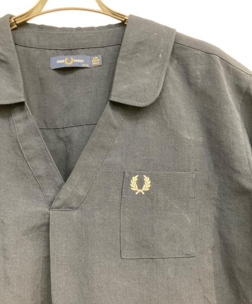 FRED PERRY（フレッドペリー）FRED PERRY (フレッドペリー) Short Sleeve Skipper Shirt ネイビー サイズ:UK10の古着・服飾アイテム
