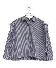 HERENCIA（ヘレンチア）の古着「Back ribbon blouse」｜ブルー×ホワイト
