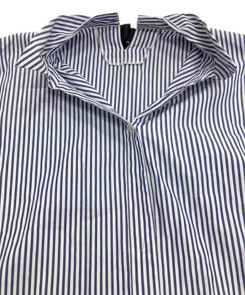HERENCIA（ヘレンチア）HERENCIA (ヘレンチア) Back ribbon blouse ブルー×ホワイト サイズ:ｆｒｅｅの古着・服飾アイテム