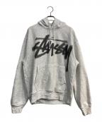 stussyステューシー）の古着「DIZZY STOCK HOODIE」｜グレー
