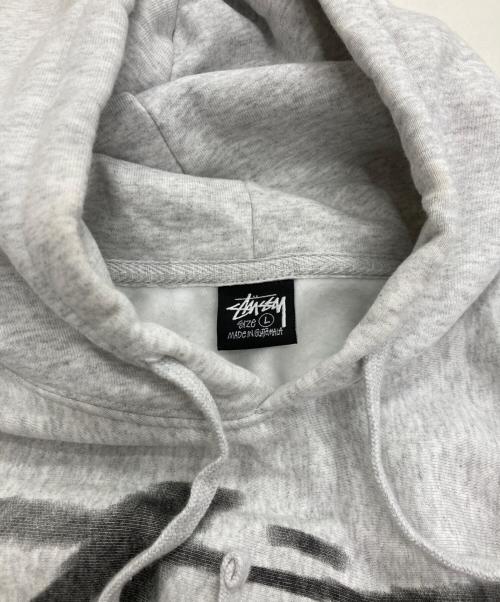 stussy（ステューシー）stussy (ステューシー) DIZZY STOCK HOODIE グレー サイズ:Lの古着・服飾アイテム
