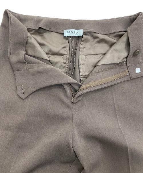 MARW UNITED ARROWS（マルゥ ユナイテッドアローズ）MARW UNITED ARROWS (マルゥ ユナイテッドアローズ) ツイル フレアパンツ ブラウン サイズ:34の古着・服飾アイテム