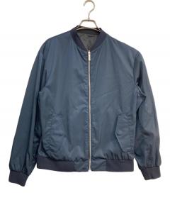 中古・古着通販】BEAMS (ビームス) レザーボマージャケット ブラック