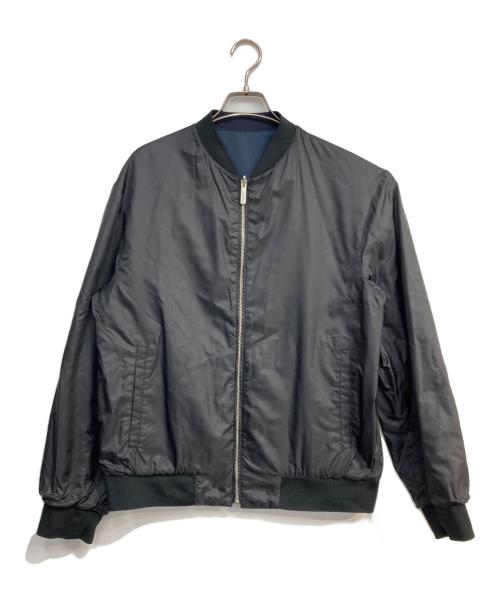 Calvin Klein platinum（カルバンクラインプラチナム）Calvin Klein PLATINUM (カルバンクラインプラチナム) LIMONTA リバーシブルジャケット ブラック×ネイビー サイズ:40の古着・服飾アイテム