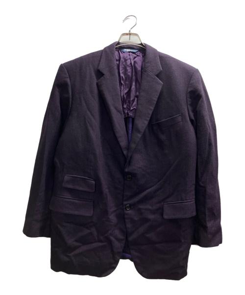 POLO RALPH LAUREN（ポロ・ラルフローレン）POLO RALPH LAUREN (ポロ・ラルフローレン) ヘリンボーンテーラードジャケット パープル サイズ:52の古着・服飾アイテム