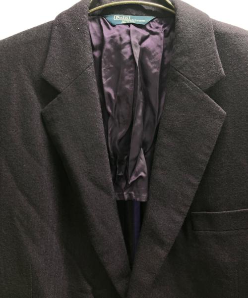 POLO RALPH LAUREN（ポロ・ラルフローレン）POLO RALPH LAUREN (ポロ・ラルフローレン) ヘリンボーンテーラードジャケット パープル サイズ:52の古着・服飾アイテム