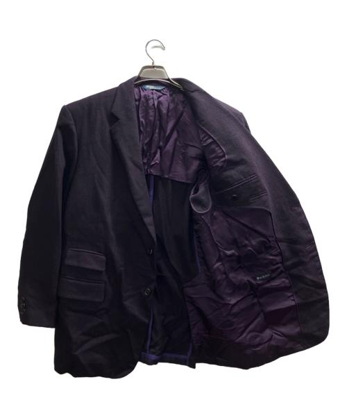 POLO RALPH LAUREN（ポロ・ラルフローレン）POLO RALPH LAUREN (ポロ・ラルフローレン) ヘリンボーンテーラードジャケット パープル サイズ:52の古着・服飾アイテム