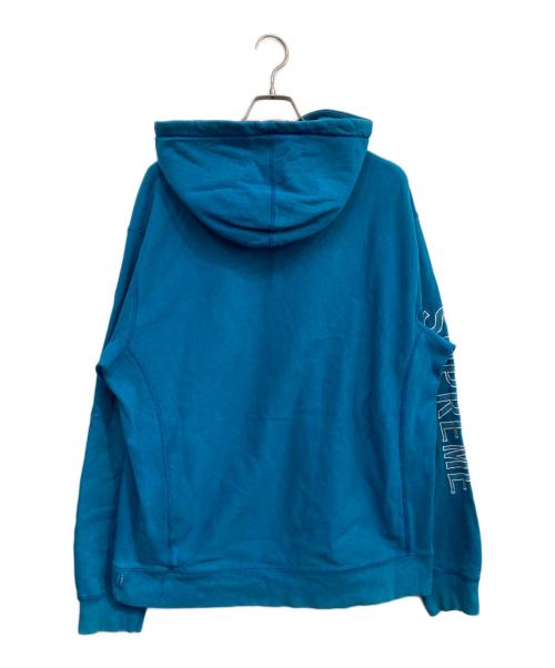 SUPREME（シュプリーム）SUPREME (シュプリーム) Sleeve Embroidery Hoodeed ブルー サイズ:XLargeの古着・服飾アイテム