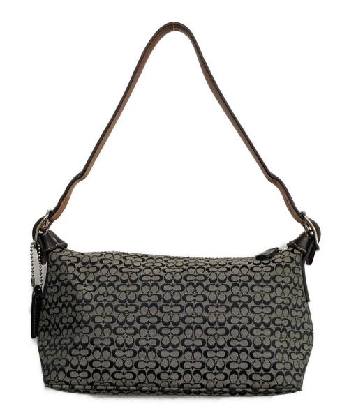COACH（コーチ）COACH (コーチ) ミニシグネチャーワンハンドルバッグ ブラックの古着・服飾アイテム