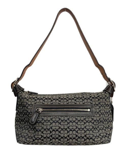 COACH（コーチ）COACH (コーチ) ミニシグネチャーワンハンドルバッグ ブラックの古着・服飾アイテム