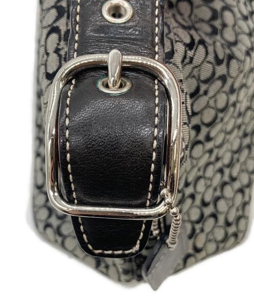 COACH（コーチ）COACH (コーチ) ミニシグネチャーワンハンドルバッグ ブラックの古着・服飾アイテム