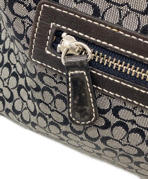 COACH（コーチ）COACH (コーチ) ミニシグネチャーワンハンドルバッグ ブラックの古着・服飾アイテム