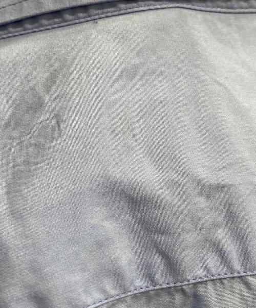 PRADA（プラダ）PRADA (プラダ) ラバーロゴワンポケット ボタンダウン長袖シャツ ブルー サイズ:38/15の古着・服飾アイテム