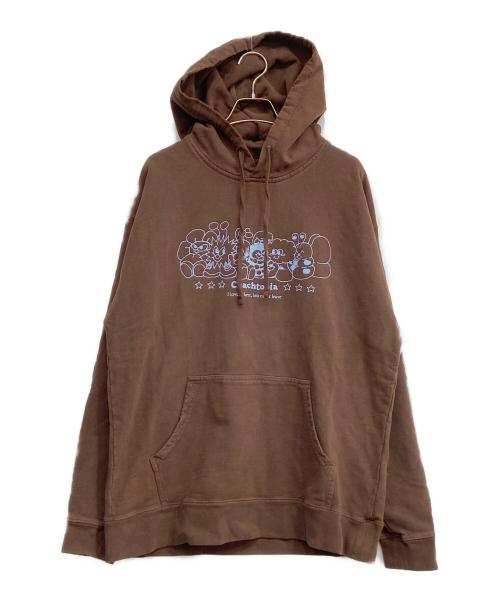 Coachtopia（コーチトピア）Coachtopia (コーチトピア) フーディー・コーチトピア クリーチャーズ プリント ブラウン サイズ:Mの古着・服飾アイテム