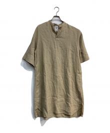 ORCIVAL（オーシバル）の古着「リネンスキッパーワンピース」｜ベージュ