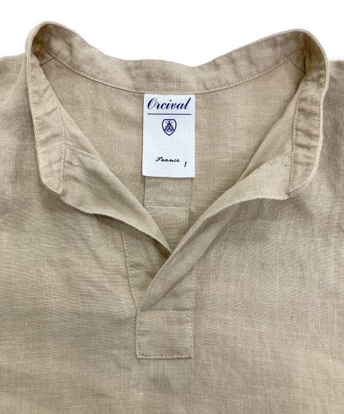 ORCIVAL（オーシバル）ORCIVAL (オーシバル) リネンスキッパーワンピース ベージュ サイズ:1の古着・服飾アイテム