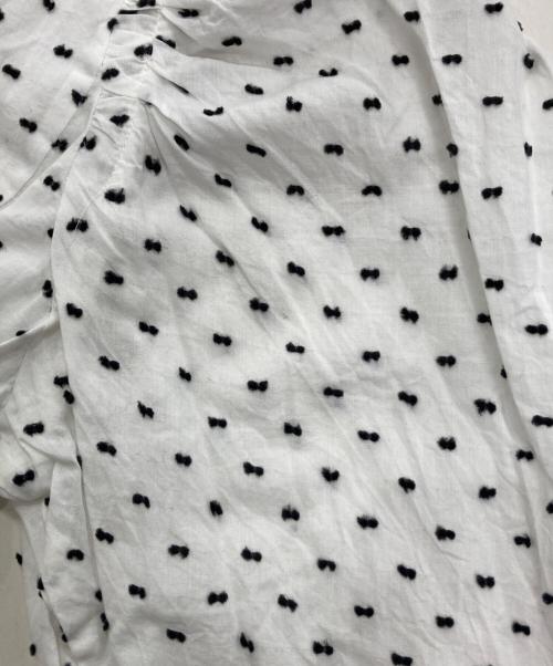 OHGA（オオガ）OHGA (オオガ) ピンドットブラウス ホワイト サイズ:FREEの古着・服飾アイテム
