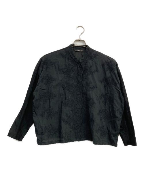 mizuiro-ind（ミズイロインド）mizuiro-ind (ミズイロインド) レースブラウス ブラック サイズ:Freeの古着・服飾アイテム