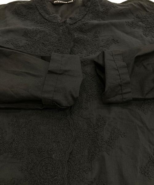 mizuiro-ind（ミズイロインド）mizuiro-ind (ミズイロインド) レースブラウス ブラック サイズ:Freeの古着・服飾アイテム
