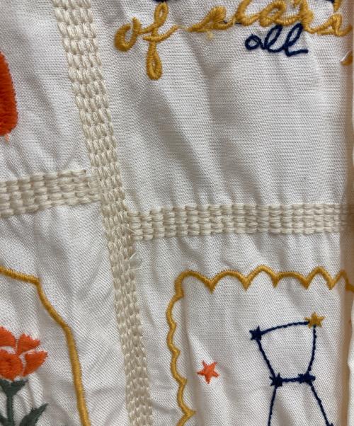 LEIN（レイン）LEIN (レイン) パッチワーク刺繍シャツ ベージュ サイズ:Freeの古着・服飾アイテム