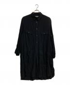 Yohji Yamamoto pour hommeヨウジヤマモト プールオム）の古着「ロングシャツ」｜ブラック