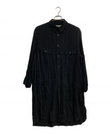Yohji Yamamoto pour homme（ヨウジヤマモト プールオム）の古着「ロングシャツ」｜ブラック