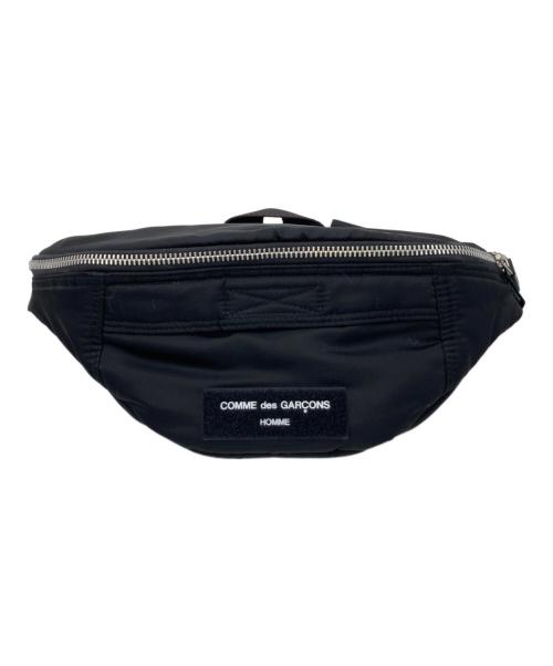 COMME des GARCONS HOMME（コムデギャルソン オム）COMME des GARCONS HOMME (コムデギャルソン オム) ナイロンツイルウエストバッグ ブラックの古着・服飾アイテム