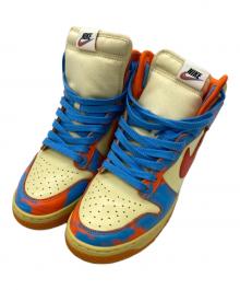 NIKE（ナイキ）の古着「ハイカットスニーカー」｜ブルー×オレンジ