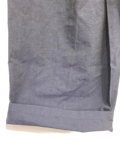 BEARDSLEY（ビアズリー）BEARDSLEY (ビアズリー) リネンコットンパンツ ネイビー サイズ:Freeの古着・服飾アイテム
