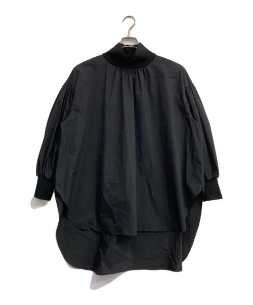 LE PHIL（ル フィル）LE PHIL (ル フィル) ギャザーブラウスワンピース ブラック サイズ:Freeの古着・服飾アイテム