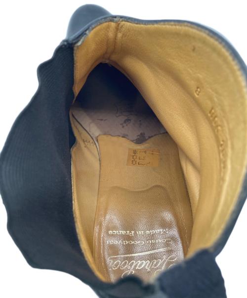 PARABOOT（パラブーツ）PARABOOT (パラブーツ) ポインテッドトゥ ハーフサイドゴアブーツ ブラック サイズ:8の古着・服飾アイテム