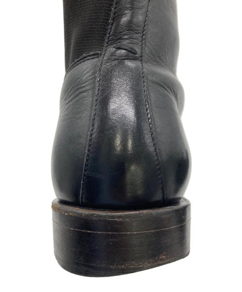 PARABOOT（パラブーツ）PARABOOT (パラブーツ) ポインテッドトゥ ハーフサイドゴアブーツ ブラック サイズ:8の古着・服飾アイテム